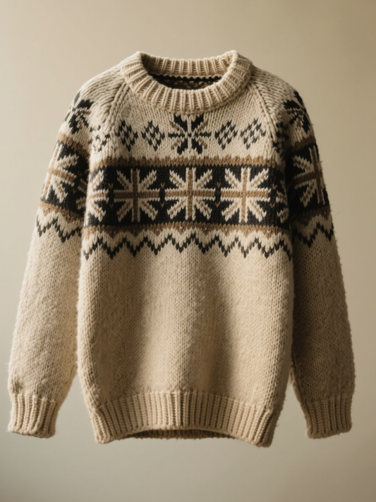 Men's British Falg Printed  imitation sweater