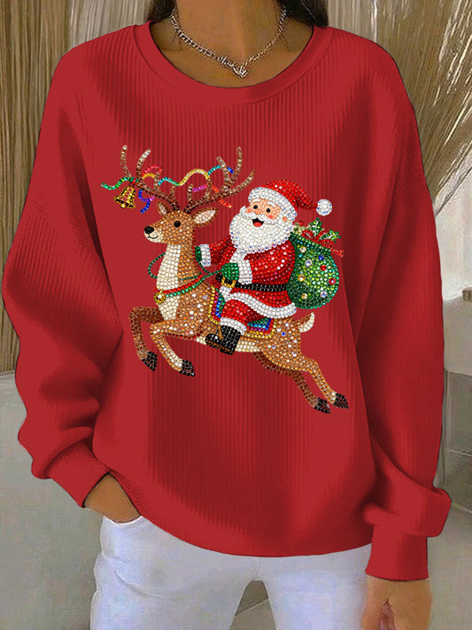 Women's Christmas Print Casual Sweatshirt