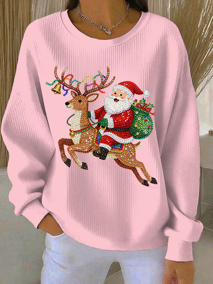 Women's Christmas Print Casual Sweatshirt
