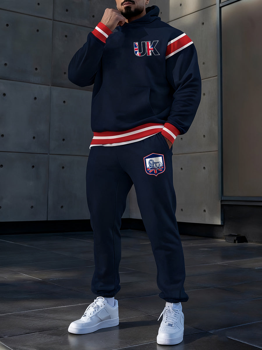 Men's Casual Hoodie And Pants Set