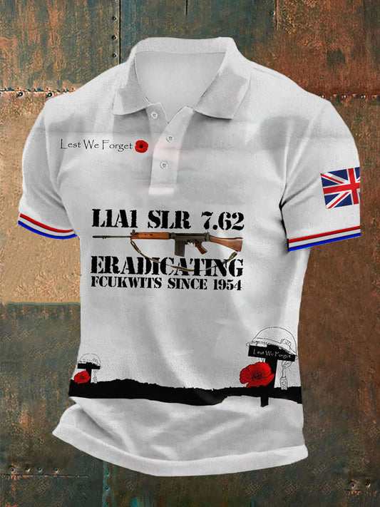 Men's Remembrance Day SLR Print polo shirt