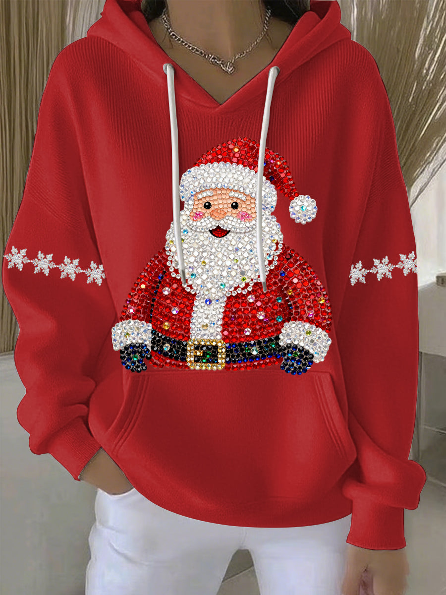Women's Christmas Print Casual Hoodie
