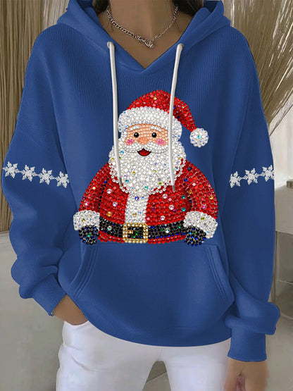 Women's Christmas Print Casual Hoodie