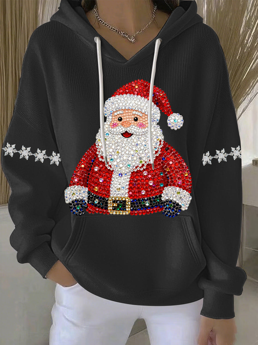 Women's Christmas Print Casual Hoodie