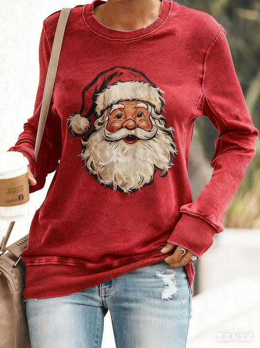 Women's Christmas Print Casual Sweatshirt