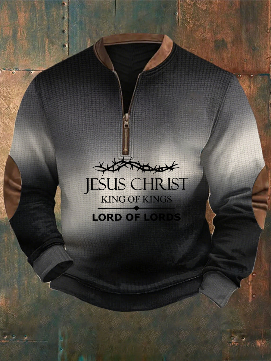 Men's Vintage Art Faith Casual Sweatshirt
