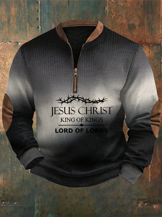 Men's Vintage Art Faith Casual Sweatshirt