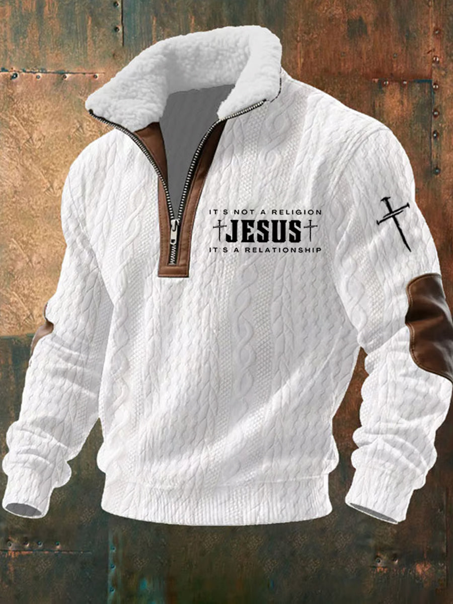 Men's Vintage Art Faith Casual Sweatshirt