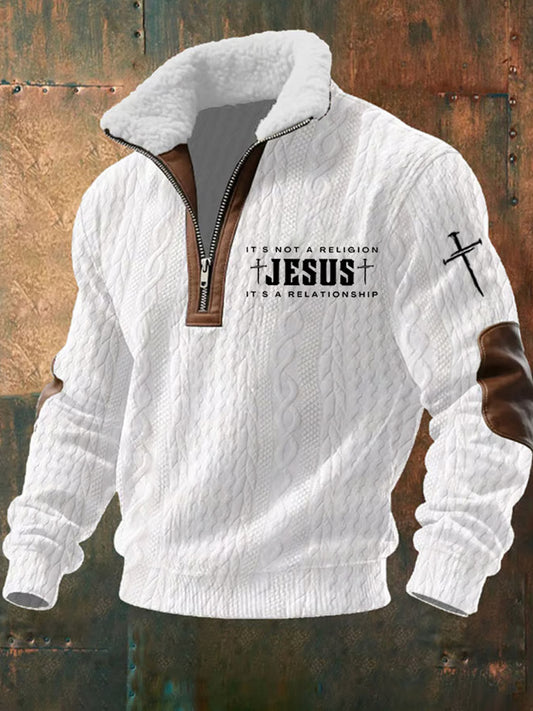 Men's Vintage Art Faith Casual Sweatshirt