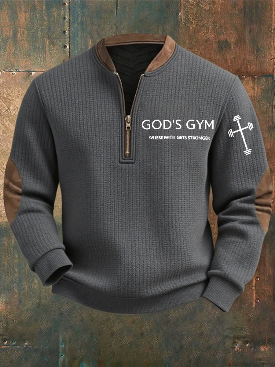 Men's Vintage Art Faith Casual Sweatshirt