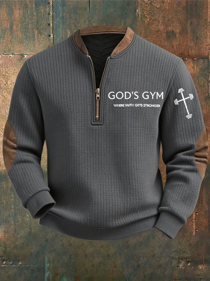 Men's Vintage Art Faith Casual Sweatshirt
