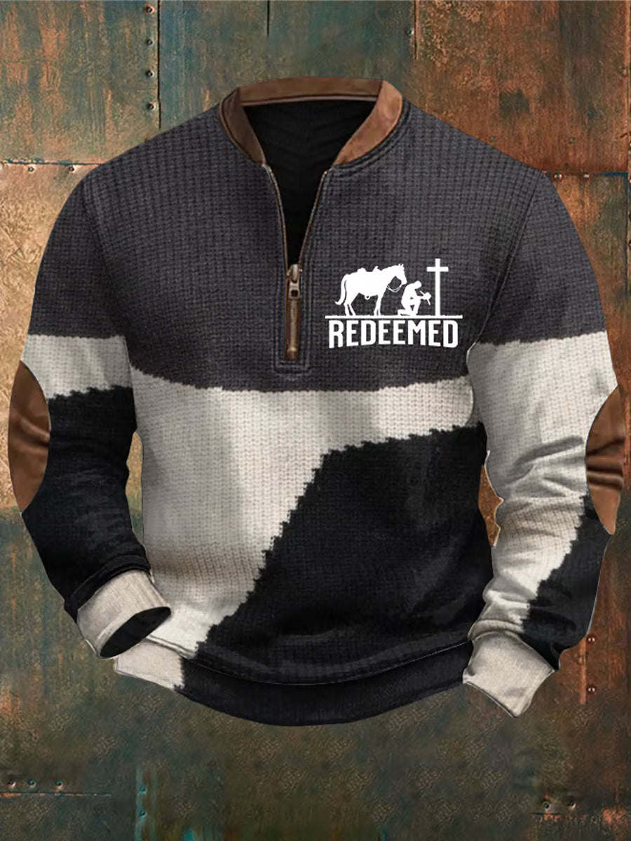 Men's Vintage Art Faith Casual Sweatshirt