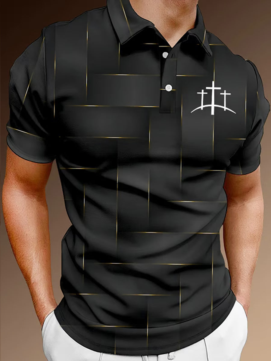 Men's Vintage Faith Waffle Polo Shirt