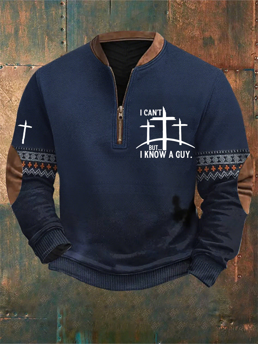 Men's Vintage Art Faith Casual Sweatshirt