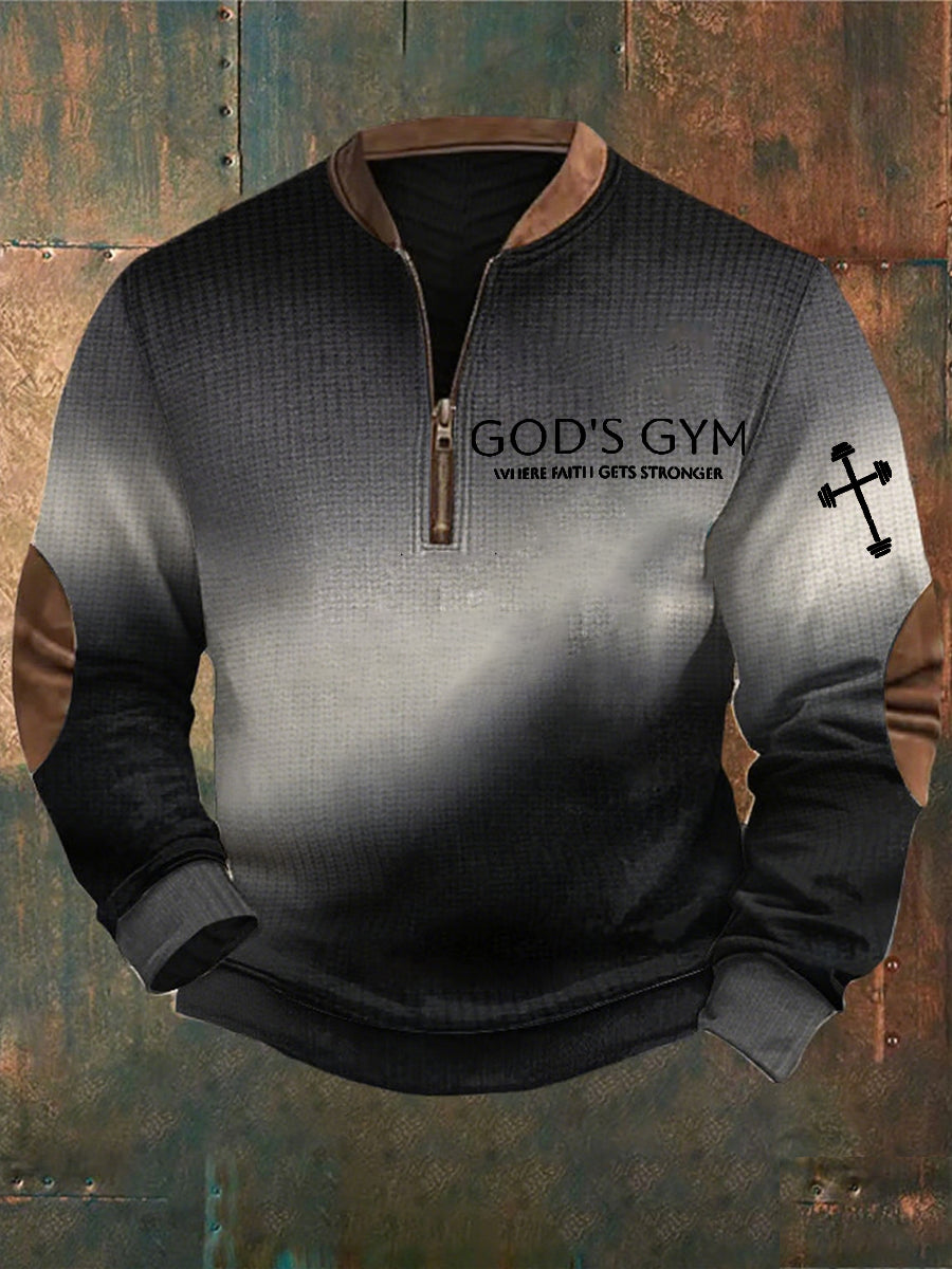 Men's Vintage Art Faith Casual Sweatshirt