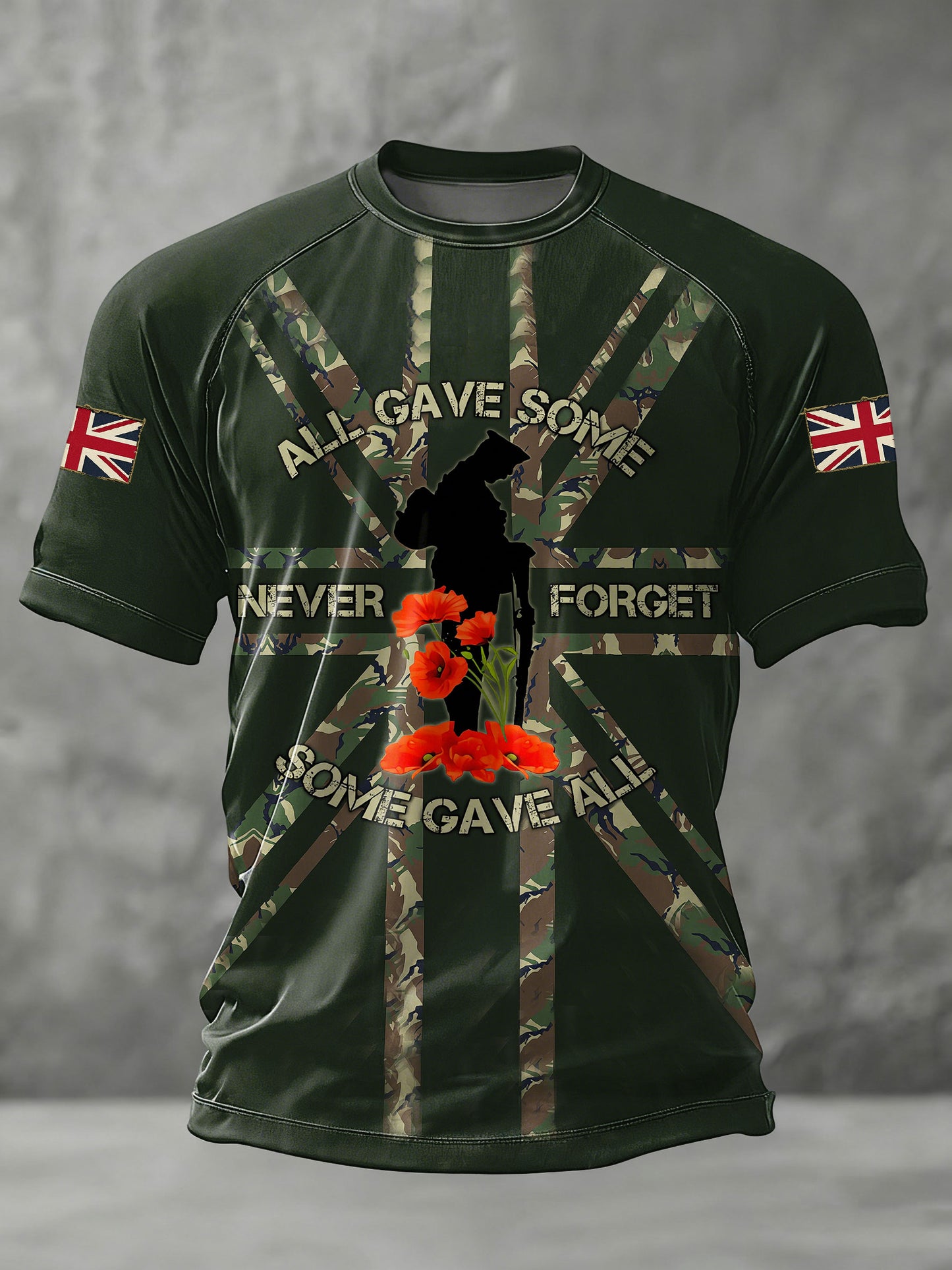 Men's Remembrance Day Lest We Forget Short Sleeve T-shirt