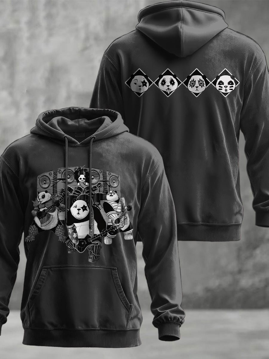 Men's Rock Band Printed Hoodie