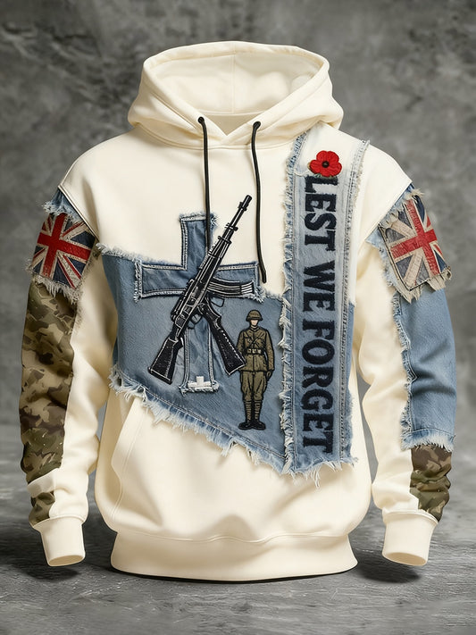 Men's  "Forget Me Not" Poppy Hoodie