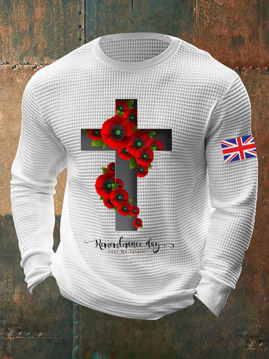 Men's Remembrance Day Waffle Top
