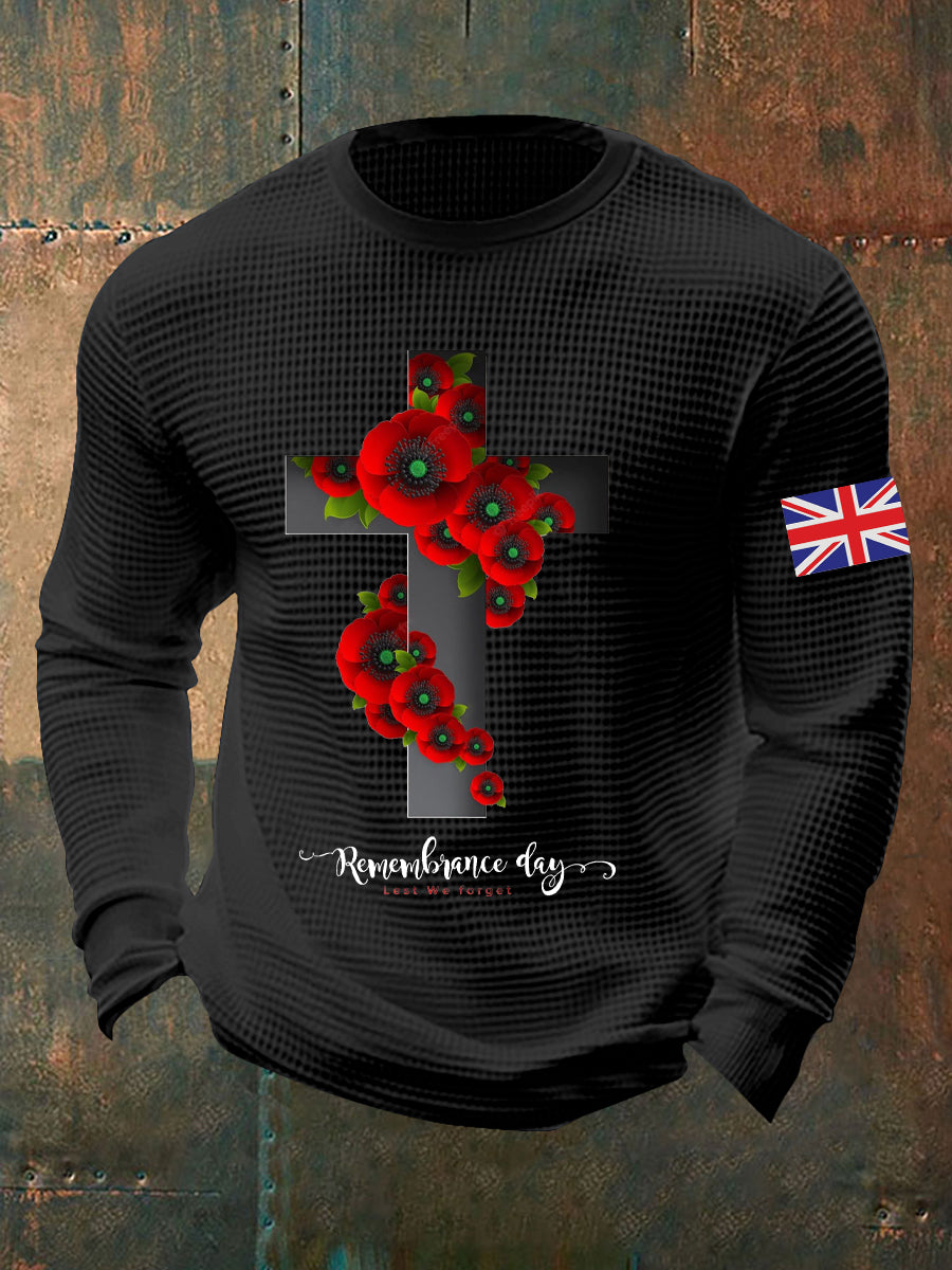 Men's Remembrance Day Waffle Top