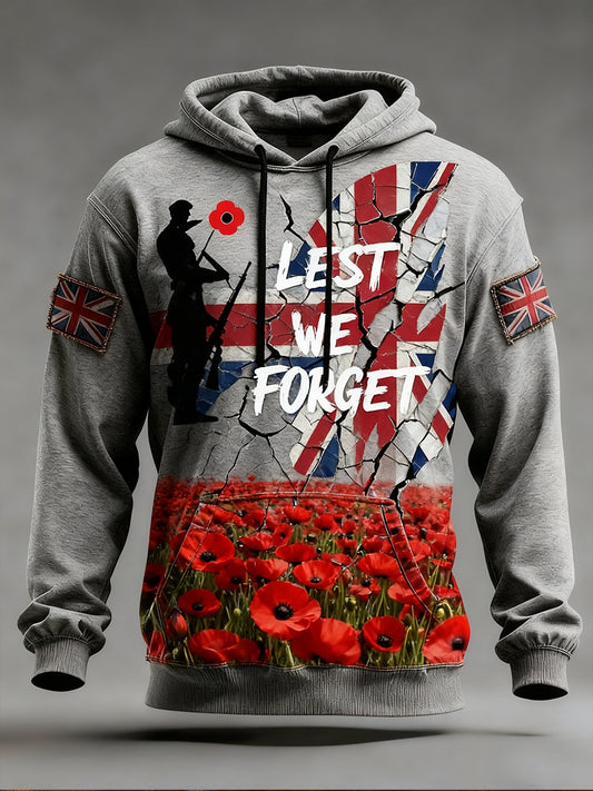 Men's  "Forget Me Not" Poppy Hoodie