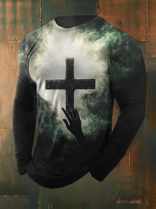 Retro Faith Style Casual Sweatshirt