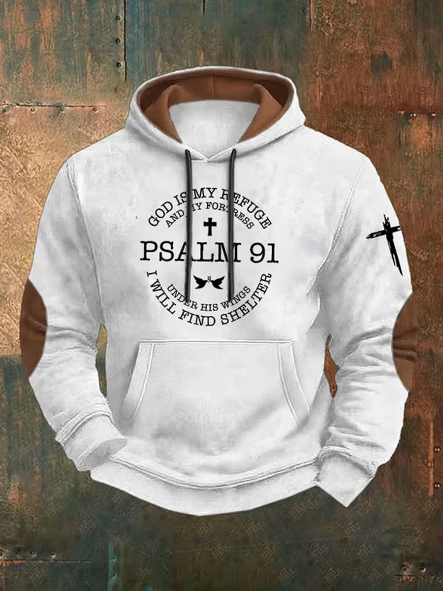 Men's Retro Artistic Casual Hooded Sweatshirt