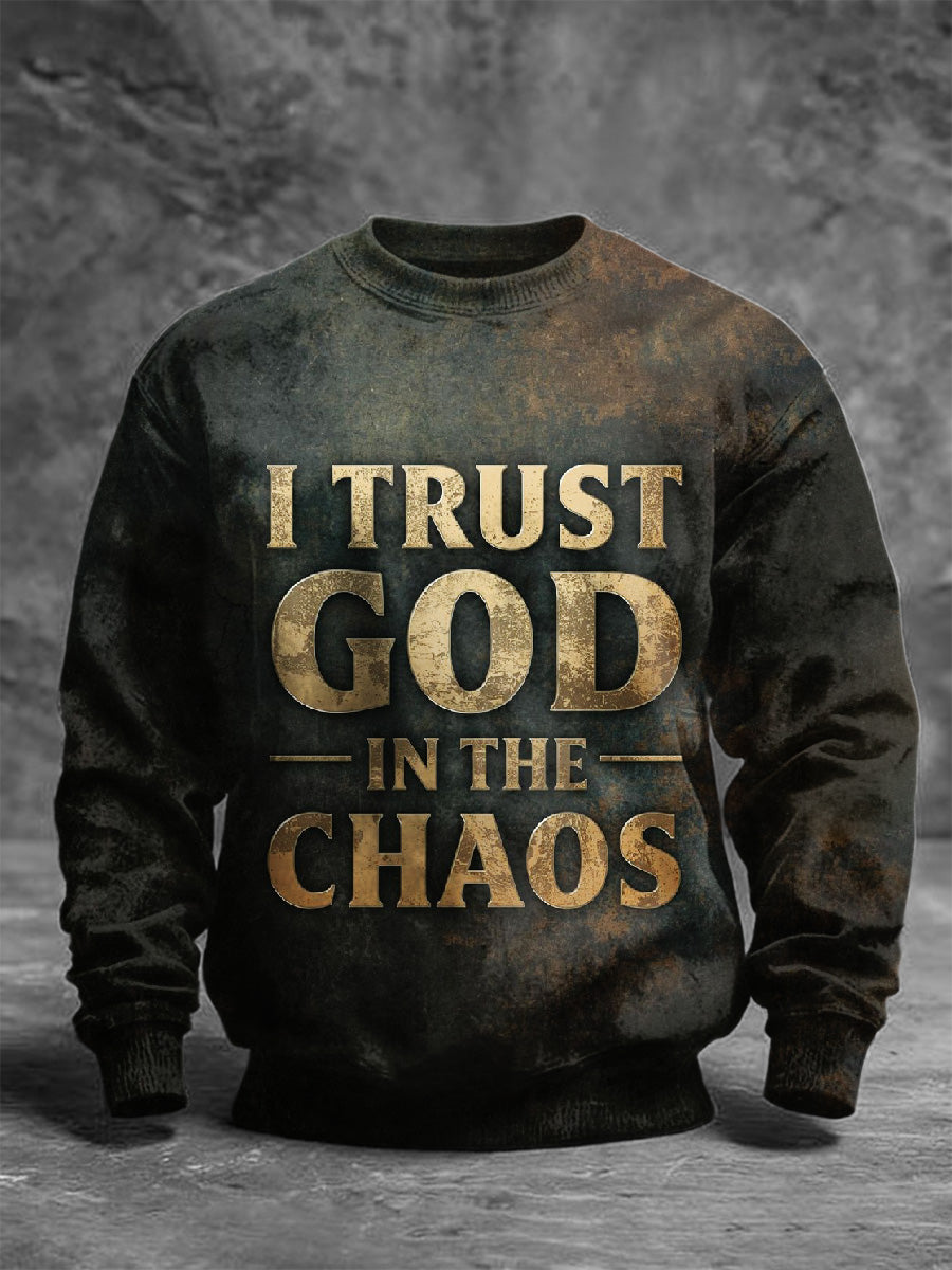 Retro Faith Style Casual Sweatshirt