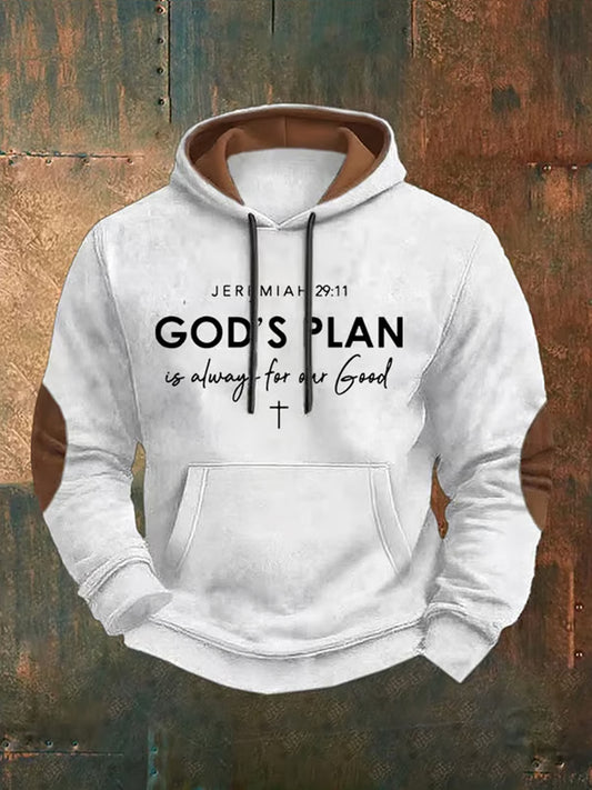 Men's Retro Artistic Casual Hooded Sweatshirt