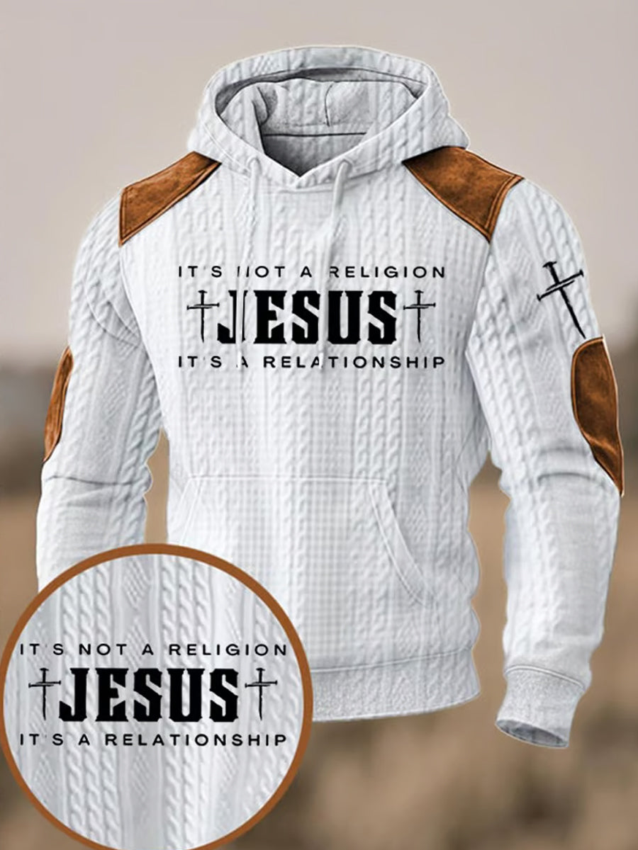 Men's Retro Artistic Casual Hooded Sweatshirt