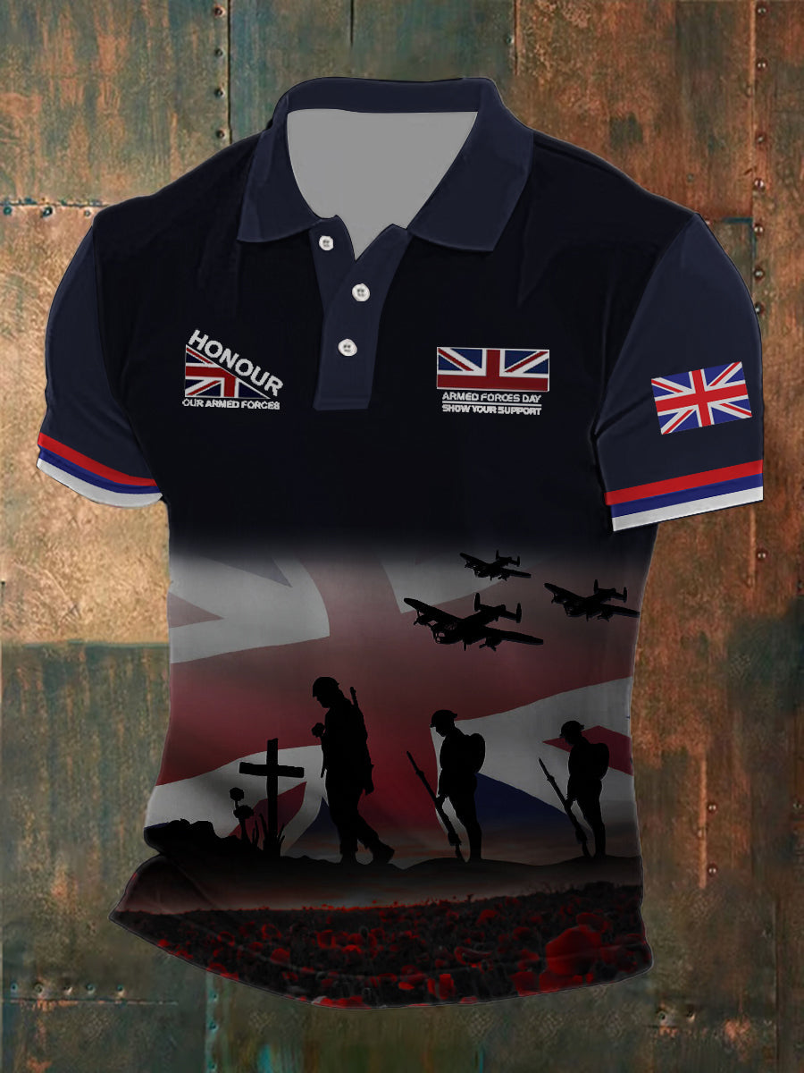 Men's Remembrance Day Lest We Forget Printed Shirt