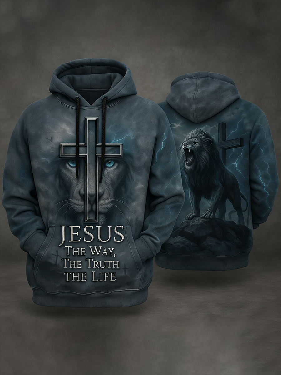 Men's Christian Faith Art Print Hoodie