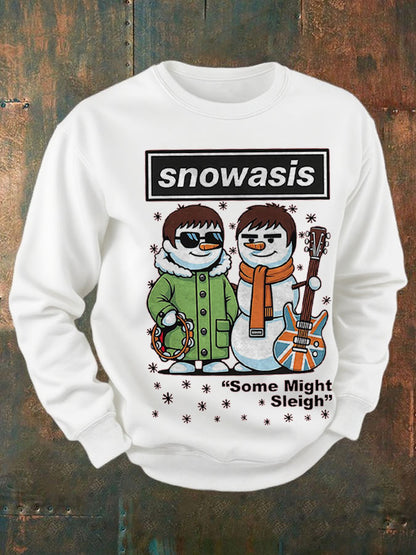 Men's UK Music Lover Funny Christmas Printed Sweatshirt