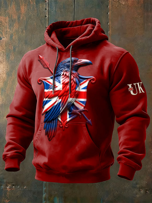 Men's British Flag Red Casual Sweatshirt