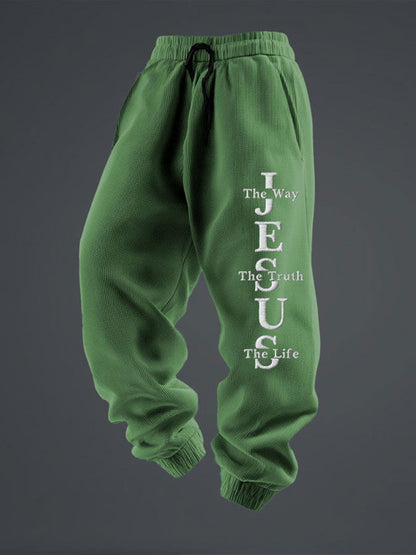 Men's Jesus The Way The Truth The Life Casual Trousers