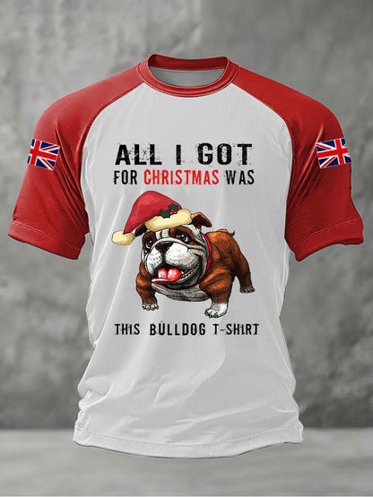 Men's All I Got For Christmas Was This Bullgog T-shirt