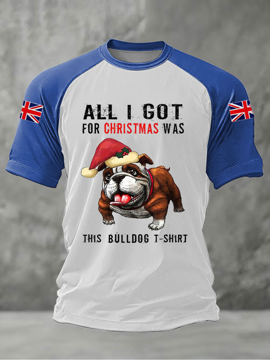 Men's All I Got For Christmas Was This Bullgog T-shirt