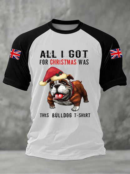 Men's All I Got For Christmas Was This Bullgog T-shirt