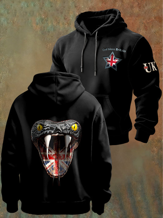 Men's British Union Jack Casual Hooded Sweatshirt