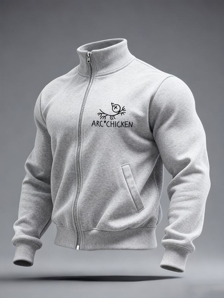 Men's Funny Arc'chicken Jacket