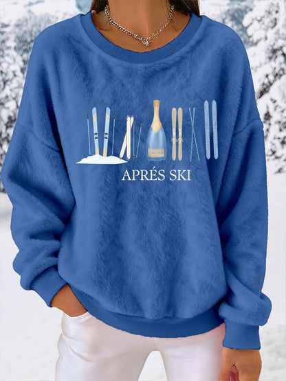 Women's Ski Print Casual Top