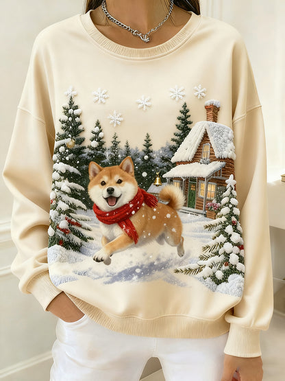 Women's Retro  Animal Art Print Comfortable Top