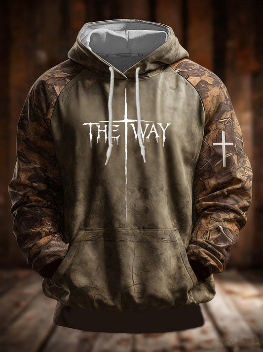 Men's The Way Camouflage Hoodie With Pockets