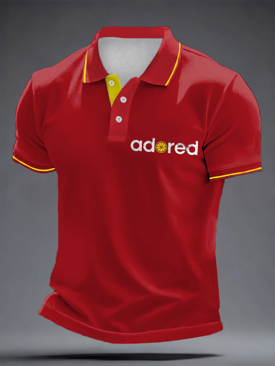 Men's I Wanna Be Adored Lemon Roses Music Lover Printed Casual Tops