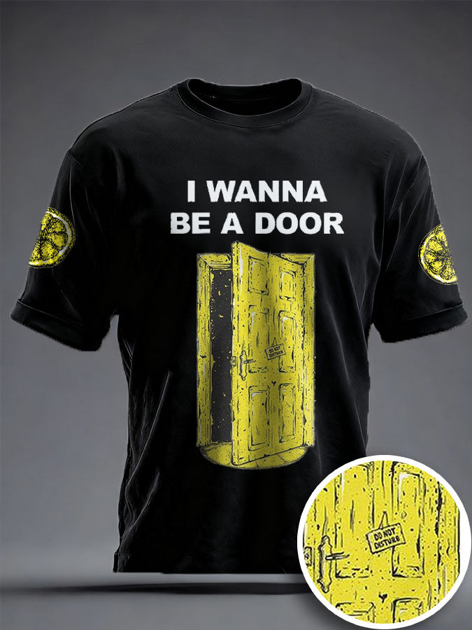 Unisex I Wanna Be Adored Lemon Roses Music Lover Printed T-shirt