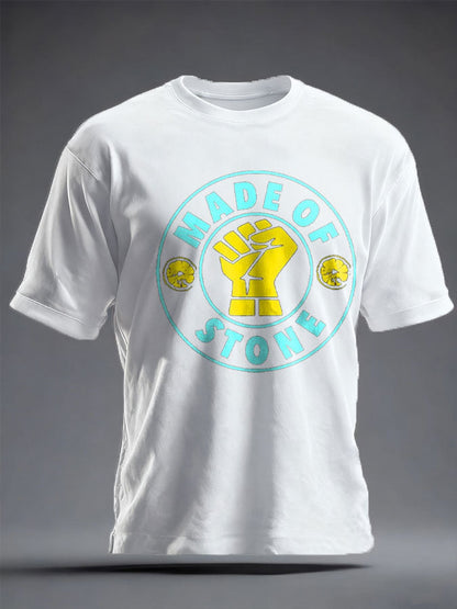 Unisex Lemon Roses Music Lover Printed T-shirt