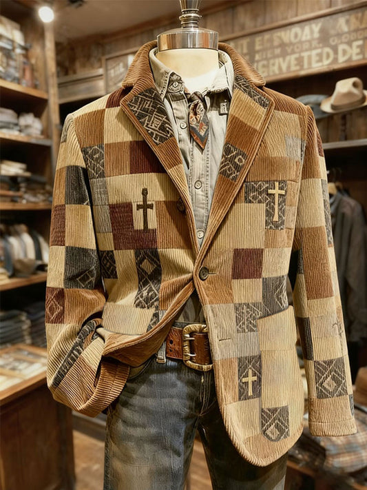 Men's Retro Western Style Casual Blazer
