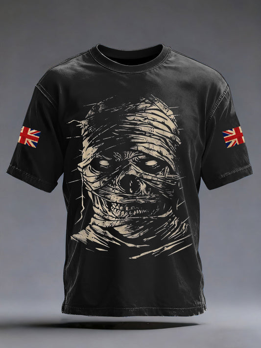 Men's British Skeleton Printed T-shirt