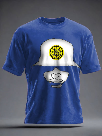 Unisex Lemon Roses Music Lover Printed T-shirt