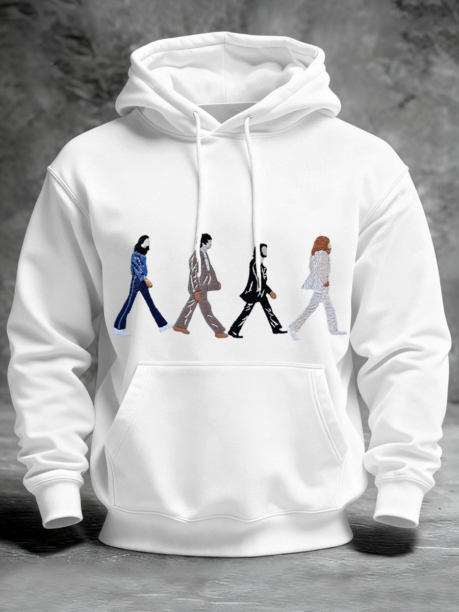 Men's Classic Legendary Rock Band Print Gift For Fans Casual Hoodie